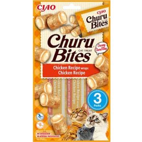 Ciao 3x10 gr Churu Bites Tavuk Sargılı Kedi Ödül Kreması