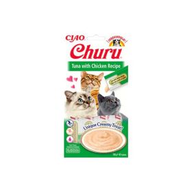 Ciao 4 lü Churu Cream Ton Balıklı ve Tavuklu Kedi Ödülü