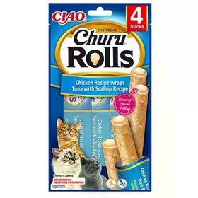Ciao 4 x 10 Gr Sticks Deniz Taraklı, Tavuk Sargılı Kedi Ödülü