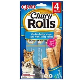 Ciao 4 x 10 Gr Sticks Deniz Taraklı, Tavuk Sargılı Kedi Ödülü
