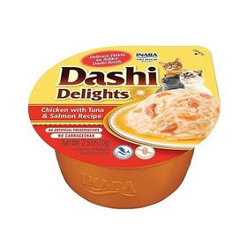 Ciao 70 gr Dashi Delights Tavuklu Somonlu ve Ton Balıklı Kedi Çorbası