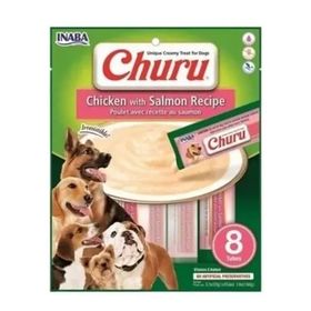 Ciao 8x20 gr Churu Somonlu ve Tavuklu Tamamlayacı Sıvı Köpek Ödül Maması