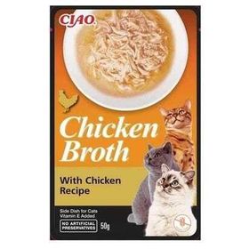 Ciao Chicken Churu Broth Tavuklu ve Tavuk Sulu 50 gr Kedi Ödül Maması