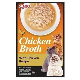 Ciao Chicken Churu Broth Tavuklu ve Tavuk Sulu 50 gr Kedi Ödül Maması