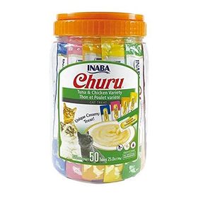 Ciao Churu 14 gr 50'li Cream Tuna Balıklı ve Tavuklu Krema Sıvı Kedi Ödülü