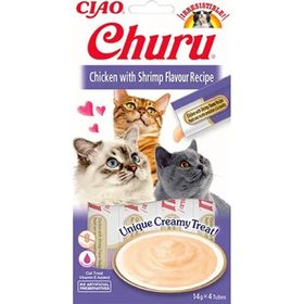 Ciao Churu Püre Tavuk & Karidesli 4x14 gr Kedi Maması