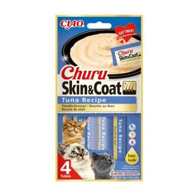 Ciao Churu Skin&Coat -Cilt ve Tüy Sağlığı- Ton Balıklı 4x14 gr Kedi Ödül Maması