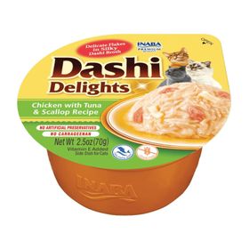 Ciao Dashi Delights 70 gr Tavuk Ton Balığı ve Deniz Tarağı Kedi Çorbası