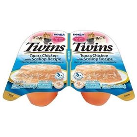 Ciao Twins Churu Ton Balıklı Deniz Taraklı ve Tavuklu 2x35 gr Kedi Ödül Jölesi
