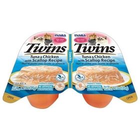 Ciao Twins Churu Ton Balıklı Deniz Taraklı ve Tavuklu 2x35 gr Kedi Ödül Jölesi