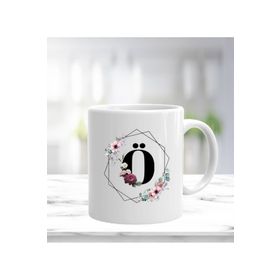 Çiçek Desenli Bardak Acar Kupa 5958 Çiçek Porselen Kupa Bardak