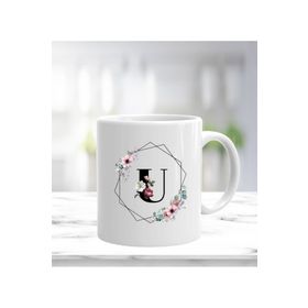 Çiçek Desenli Bardak Acar Kupa 5958 Çiçek Porselen Kupa Bardak