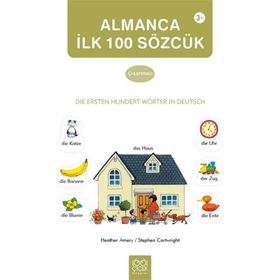 Çiçek Kitaplar Almanca İlk Yüz Sözcük Çıkartma Kitabı 1001