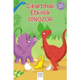 Çiçek Kitaplar Dinozor Çıkartmalı Etkinlik/1001