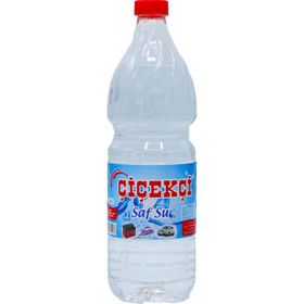 Çiçekçi Oto Pet Kilitli Kapaklı 1 lt Saf Su Ütü Akü ve Radyatör Suyu