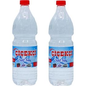 Çiçekçi Oto Pet Kilitli Kapaklı 2x1 lt Saf Su Ütü Akü ve Radyatör Suyu