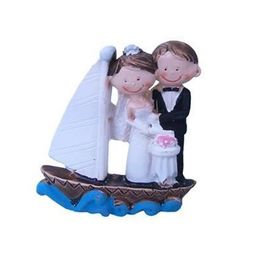 Cici Yelken ve Pastalı Gelin Damat Teraryum 2.5x5 cm Obje