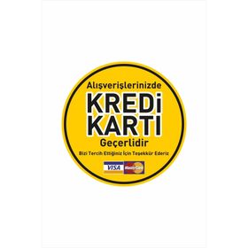 Cicigünler Alışverişlerinizde Kredi Kartı Geçerlidir Levhası