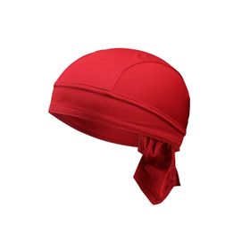 Cicilin Durag Koyu Kırmızı Hızlı Kuruyan Spor Erkek Bisiklet Şapkası