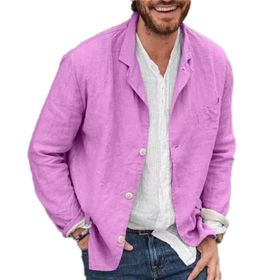 Cicilin Fit Mor Günlük Erkek Blazer Ceket