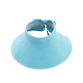 Cicilin Golf Blue Lake Geniş Ağızlı Hasır Katlanabilir Kadın Şapka