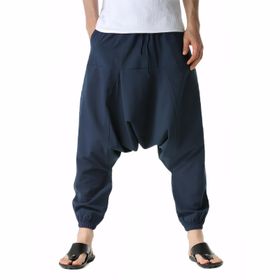 Cicilin Hippi Koyu Mavi Bol Erkek Pantolon