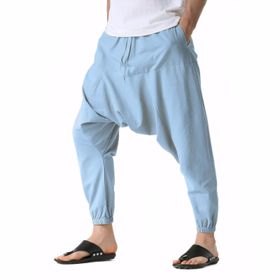 Cicilin Hippi Mavi Bol Erkek Pantolon