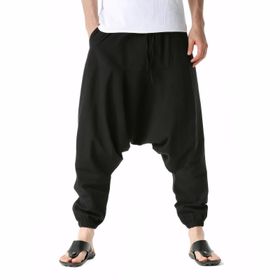 Cicilin Hippi Siyah Bol Erkek Pantolon