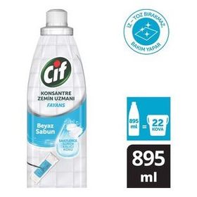 Cif 895 ml Konsantre Zemin Uzmanı Fayans Beyaz Sabun