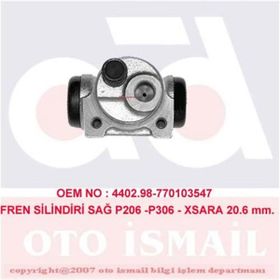 Cifam 101578 P206 Sağ Fren Silindiri
