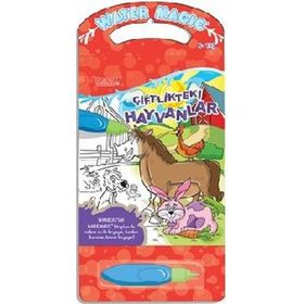 Çiftlikteki Hayvanlar - Water Magic - Özel Kalemli Boya Kitabı