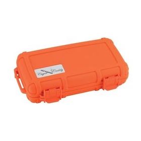 Cigar Caddy 5 Orange Travel Humidor Puro Kutusu