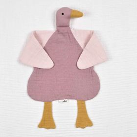 Cigit Ördek Müslin Uyku Arkadaşı 35*35 cm Pudra Bakır Bebek Oyuncak