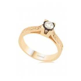 CiGold RNG0000150 8 Ayar Elmas Tektaş Yüzük