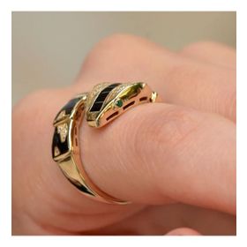 CiGold YZ70001410 14 Ayar Altın Özel Tasarım Tektaş Yüzük
