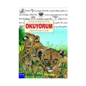 ÇIKARTMALARLA OKUYORUM EĞLENİYORUM ASLAN YAVRUSU TORTOP - DELPHINE LACHARRON