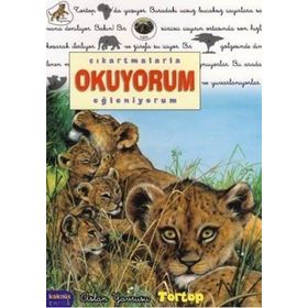 ÇIKARTMALARLA OKUYORUM EĞLENİYORUM ASLAN YAVRUSU TORTOP - DELPHINE LACHARRON