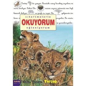 ÇIKARTMALARLA OKUYORUM EĞLENİYORUM ASLAN YAVRUSU TORTOP - DELPHINE LACHARRON