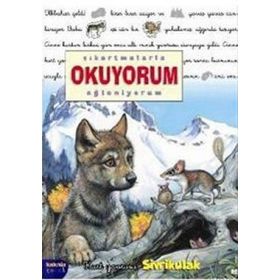 ÇIKARTMALARLA OKUYORUM EĞLENİYORUM KURT YAVRUSU SIVRIKULAK - DELPHINE LACHARRON