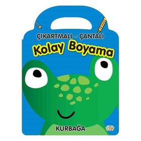 Çıkartmalı Çantalı Kolay Boyama Kurbağa 0-6 Yaş Yayınları