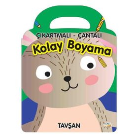 Çıkartmalı Çantalı Kolay Boyama Tavşan 0-6 Yaş Yayınları