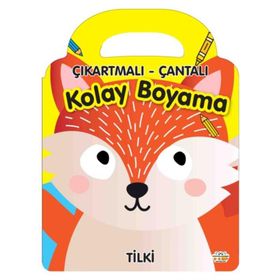 Çıkartmalı Çantalı Kolay Boyama Tilki 0-6 Yaş Yayınları