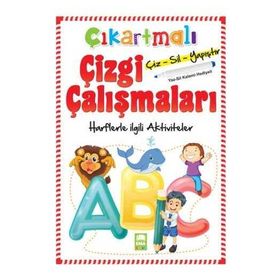 Çıkartmalı Çizgi Çalışmaları Harfler - Ema Yayınları
