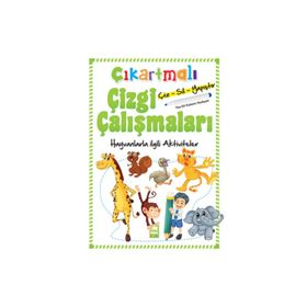 Çıkartmalı Çizgi Çalışmaları Hayvanlar - Ema Yayınları