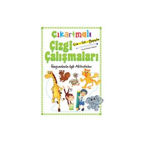 Çıkartmalı Çizgi Çalışmaları Hayvanlar - Ema Yayınları