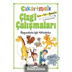 Çıkartmalı Çizgi Çalışmaları - Hayvanlarla İlgili Aktiviteler -Kolektif