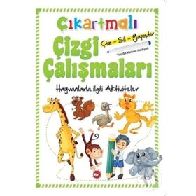 Çıkartmalı Çizgi Çalışmaları - Hayvanlarla İlgili Aktiviteler -Kolektif
