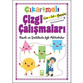 Çıkartmalı Çizgi Çalışmaları - Renkler Ve Şekillerle İlgili Aktiviteler / Kolektif