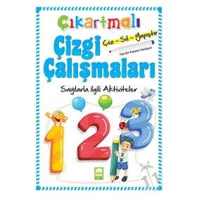 Çıkartmalı Çizgi Çalışmaları Sayılar - Ema Yayınları