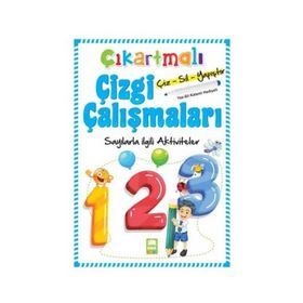 Çıkartmalı Çizgi Çalışmaları Sayılar - Ema Yayınları